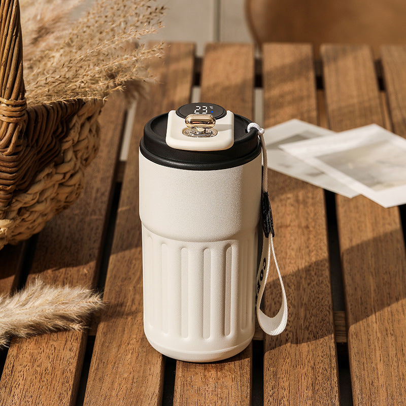 Garrafa térmica digital inteligente 450 ml
Caneca de café portátil .
Garrafa de aço inoxidável.