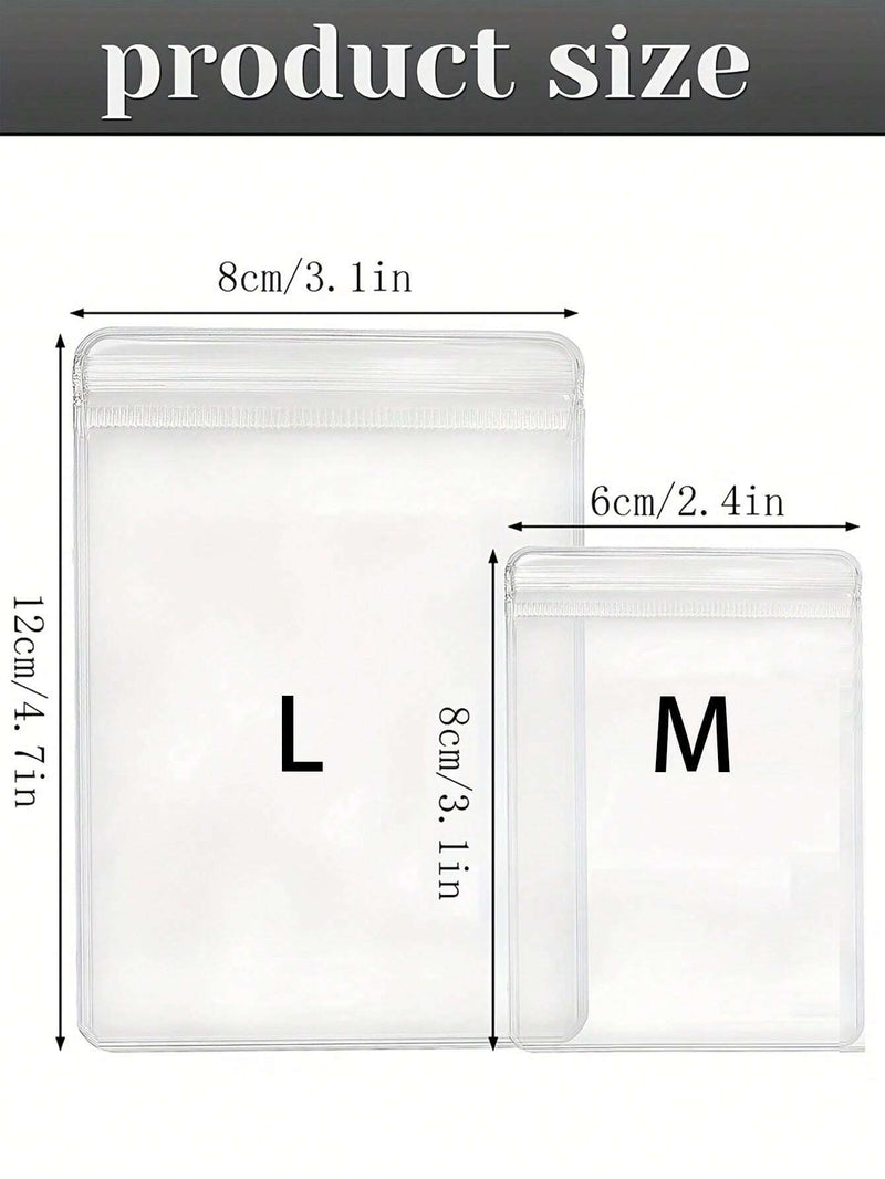 Organizador para Joias Pvc Transparentes E Recicláveis Com Fecho De Zíper, Anti-oxidação