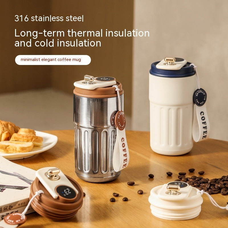 Garrafa térmica digital inteligente 450 ml
Caneca de café portátil .
Garrafa de aço inoxidável.