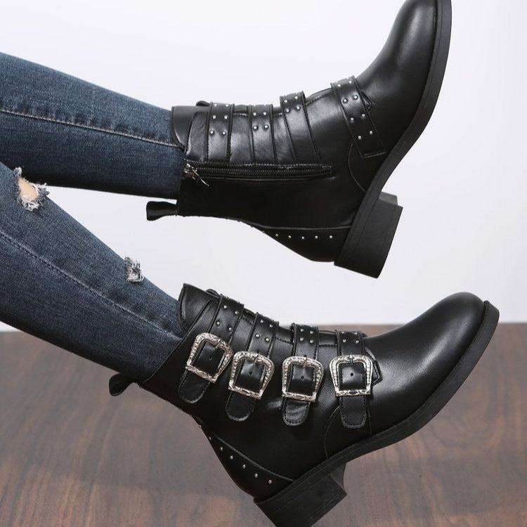 BOTA FEMININA , MODELO COTURNO, CANO MÉDIO