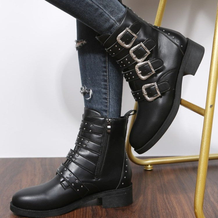 BOTA FEMININA , MODELO COTURNO, CANO MÉDIO