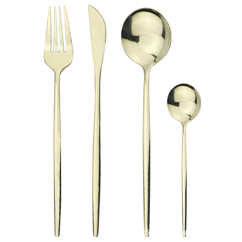 Conjunto de talheres de aço inoxidável 24 pçs