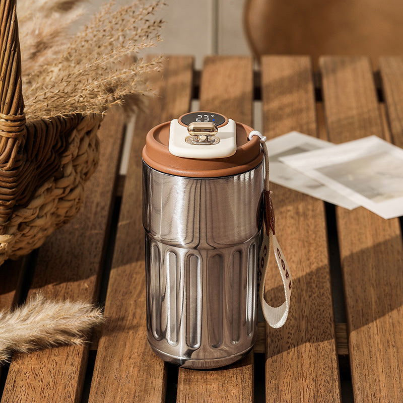 Garrafa térmica digital inteligente 450 ml
Caneca de café portátil .
Garrafa de aço inoxidável.